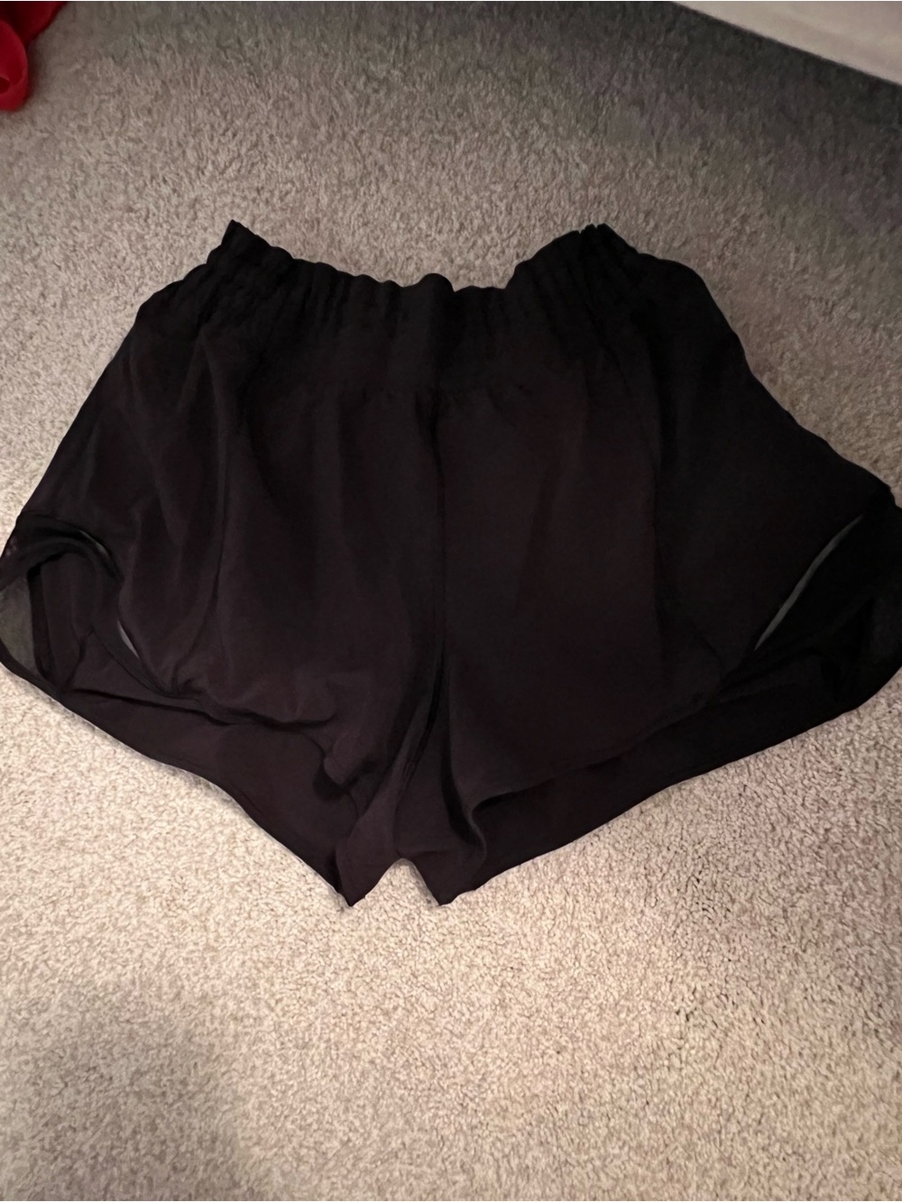 Black Lululemon Hotty Hot High Rise 2.5” Size 8